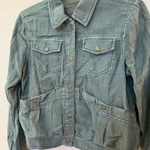 Anthropologie Cropped Utility Jacket